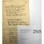 Bauernfeld, Eduard von: Gedichtmanuskript "Zahme Xenien"