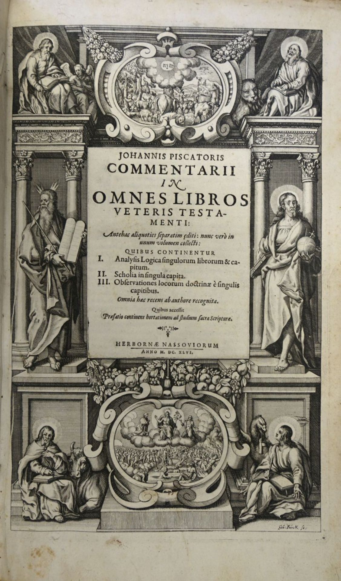 Piscator, Johannes: Commentarii in omnes libros veteris testamenti