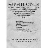 Philon von Alexandria: Omnes quae apud Graecos & Latinos extant