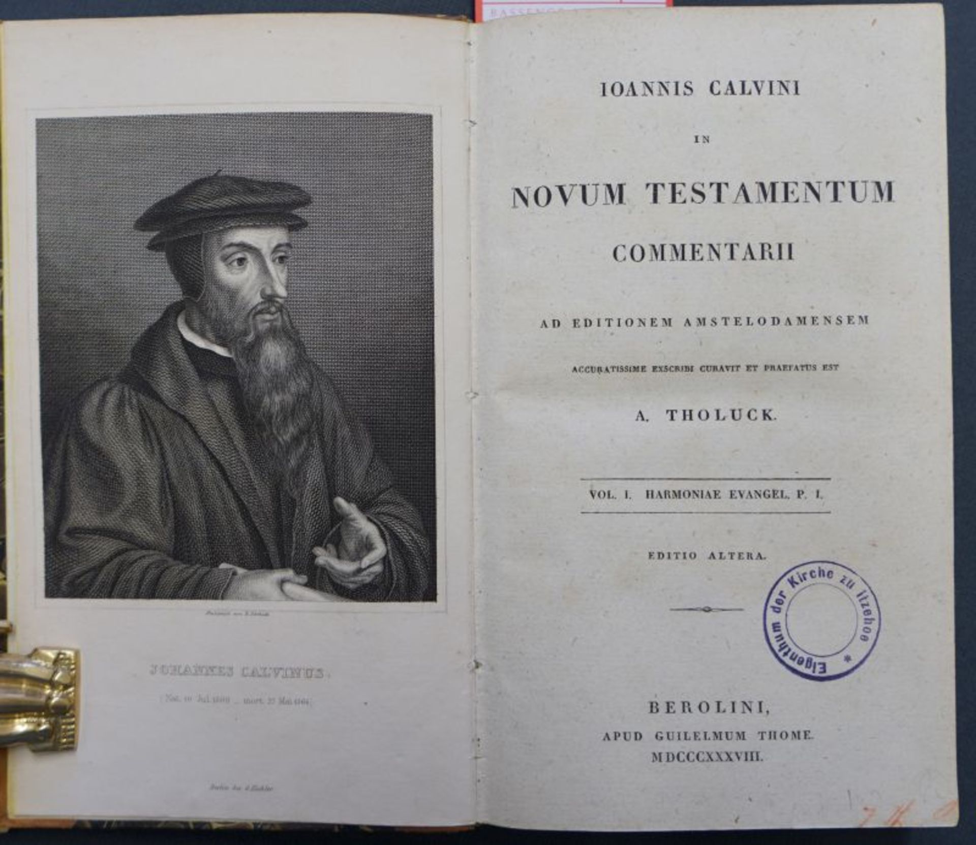 Calvin, Johannes: In novum testamentum commentarii