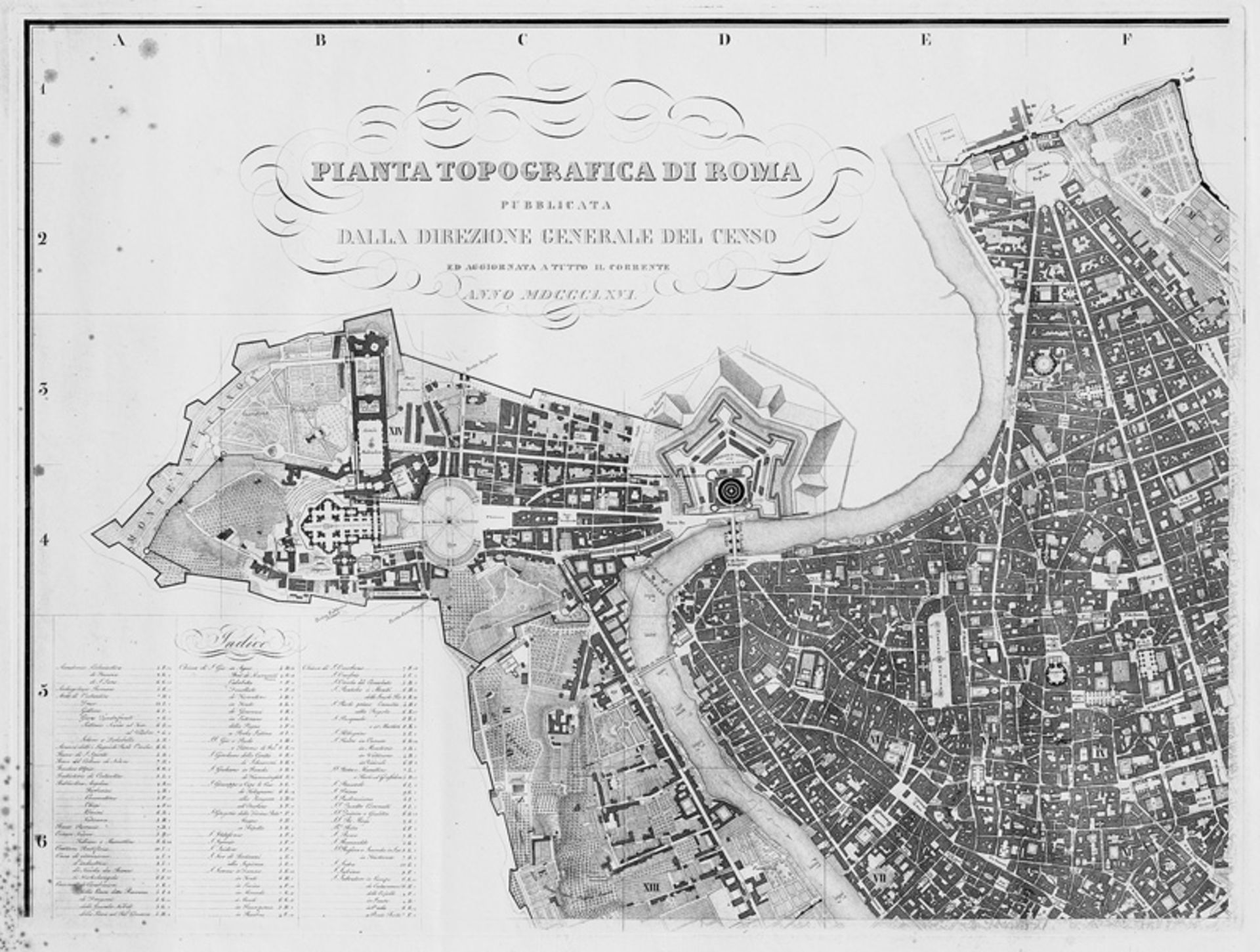 Pianta topografica di Roma und Rom: Pianta topografica di Roma