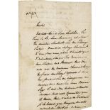 Lamartine, Alphonse de: Brief 1838 an Dubois