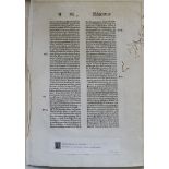 Inkunabel-Blätter: 10 Einzelblätter aus Inkunabeln der Zeit von 1478-1499.