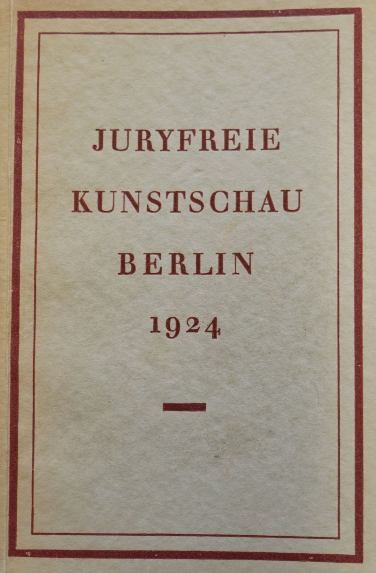 Juryfreie Kunstschau: Berlin 1924