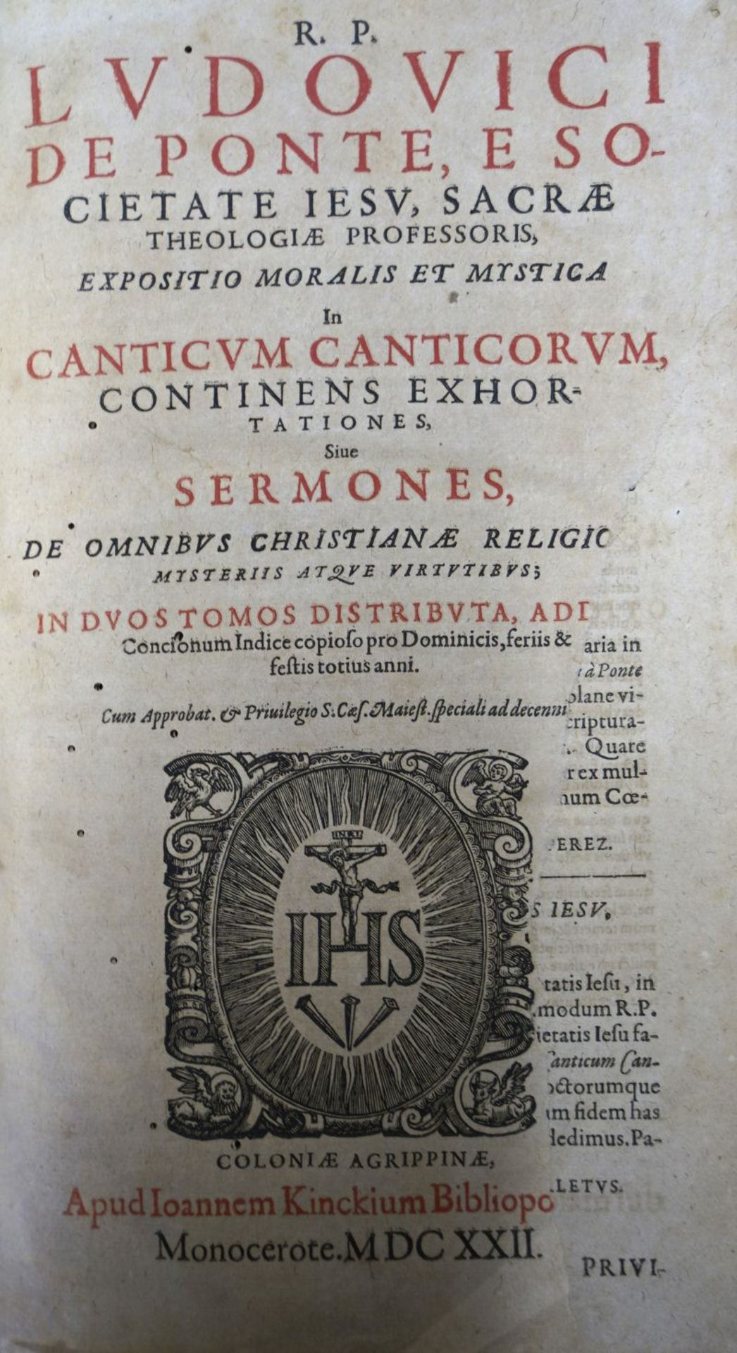 Puente, Luis de la: Expositio moralis et mystica in canticum canticorum