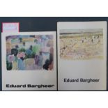 Bargheer, Eduard: Zwei Ausstellungskataloge und eine eigenh. Briefkarte