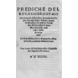 Savonarola, Girolamo: Prediche sopra alquanti salmi & sopra aggeo profeta