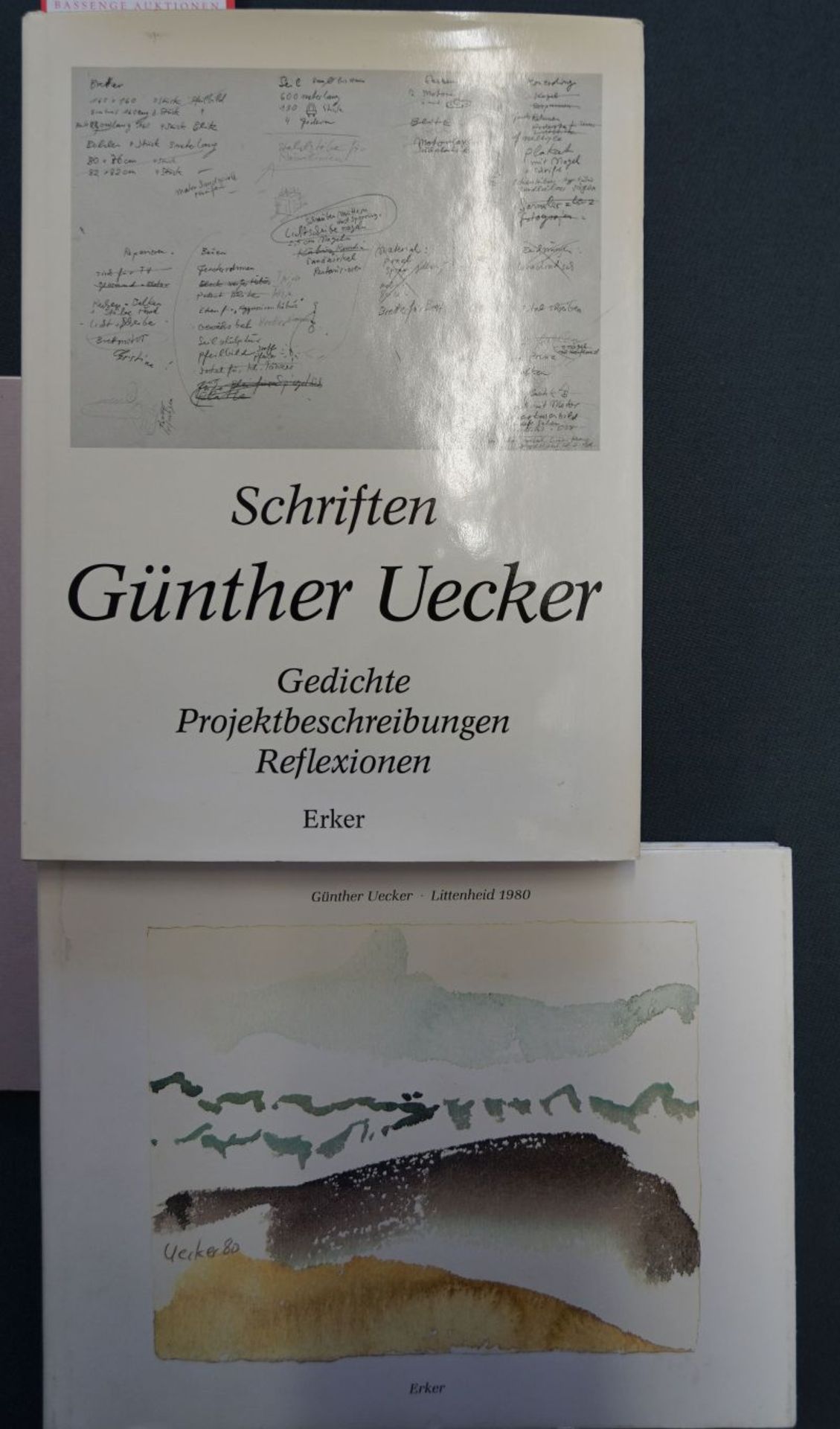 Uecker, Günther: Schriften (und:) Schweigeskulptur - Widmungesexemplare