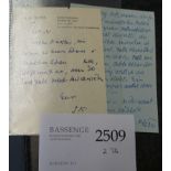 Benn, Gottfried: 2 Briefe 1953