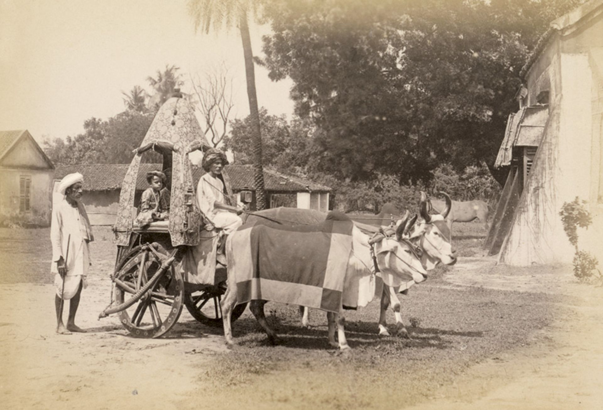 British India: Natives and villages in Madras