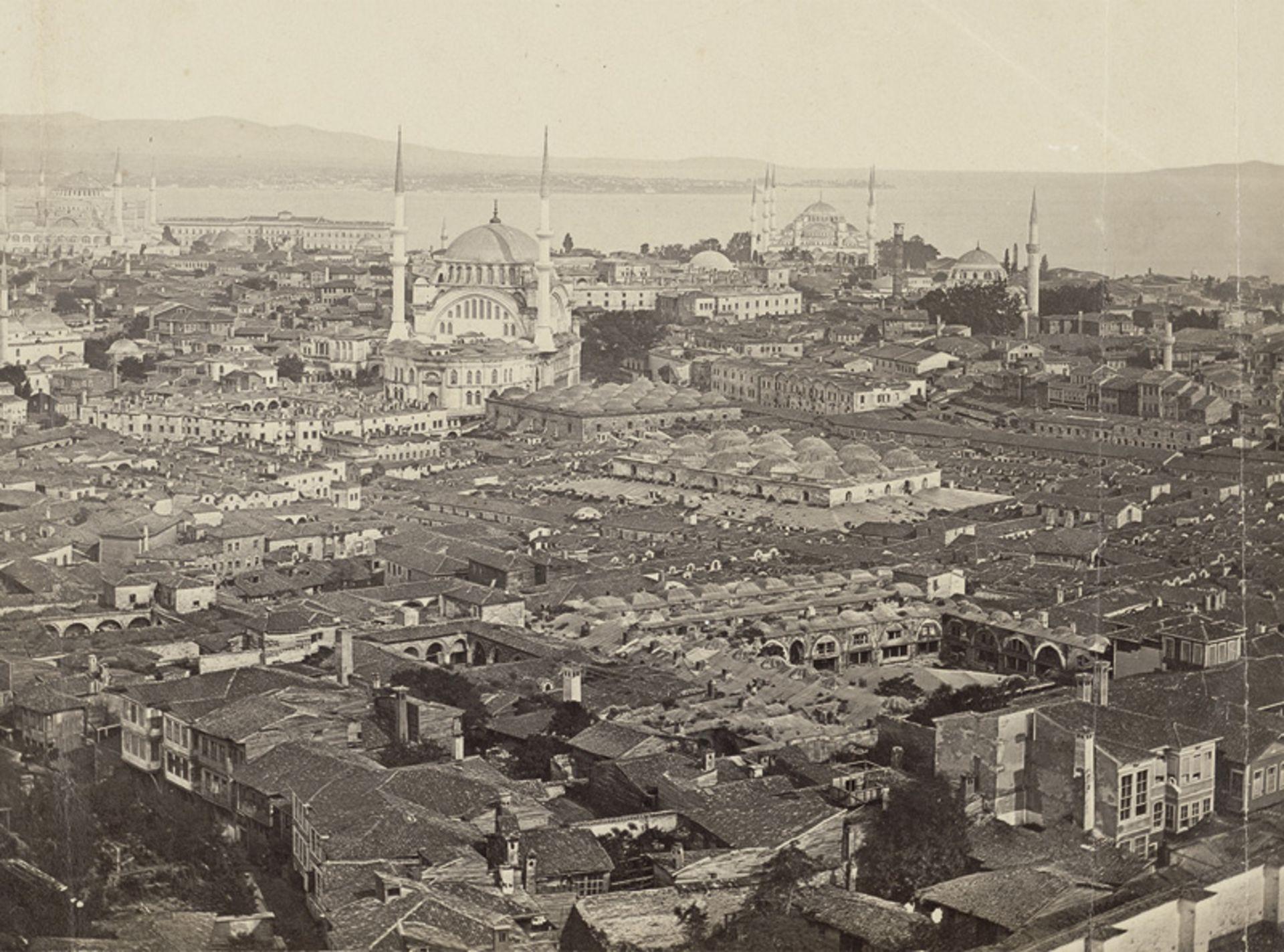Robertson, James and Felice Beato: Panorama of Constantinople - Image 6 of 6