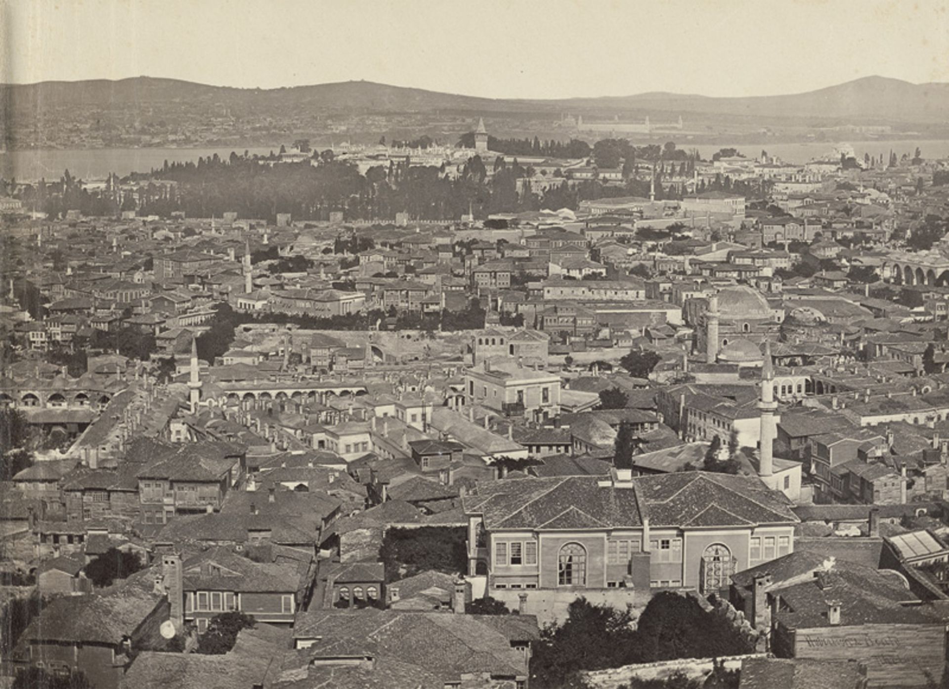 Robertson, James and Felice Beato: Panorama of Constantinople - Image 5 of 6