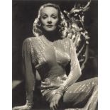 Film Photography: Marlene Dietrich in beaded dress