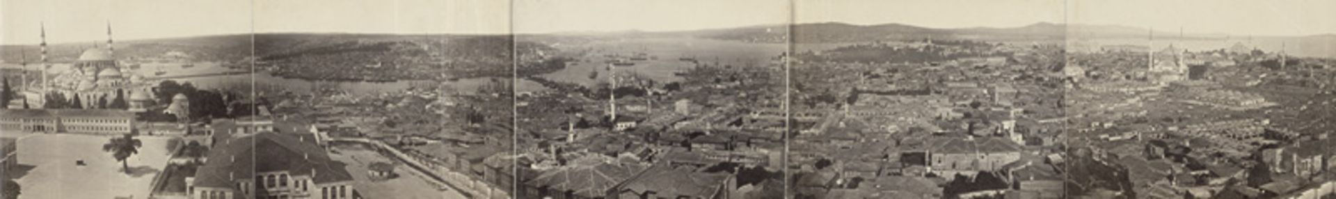 Robertson, James and Felice Beato: Panorama of Constantinople - Image 2 of 6