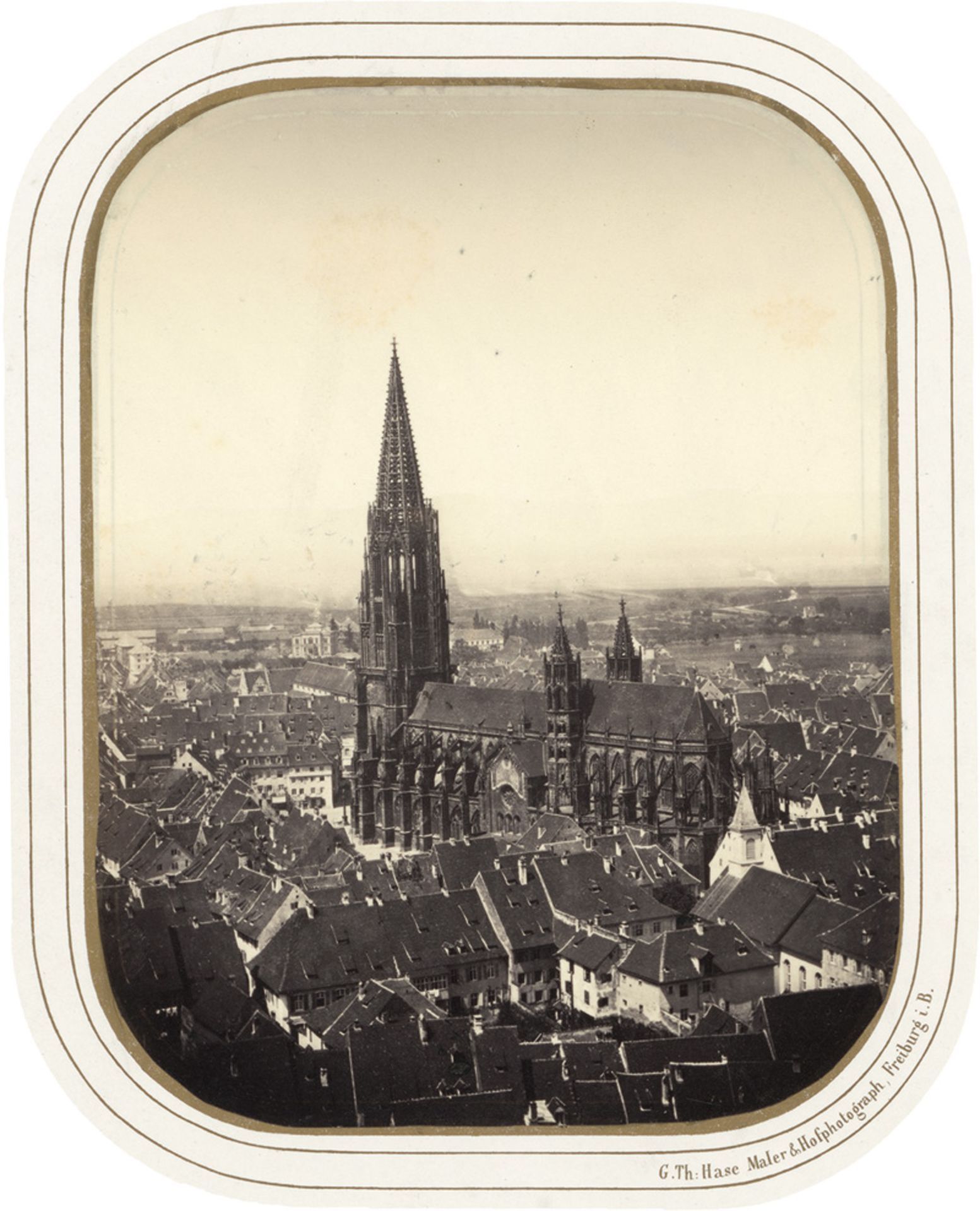 Hase, Gottlieb Theodor: Freiburg Münster from the Schlossberg