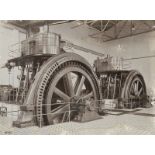 Industrial Photography: Two early electric generators in the machine room of AEG