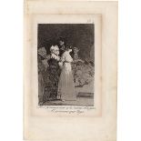 Goya, Francisco de: El si pronuncian y la mano alargan al primero que ilega