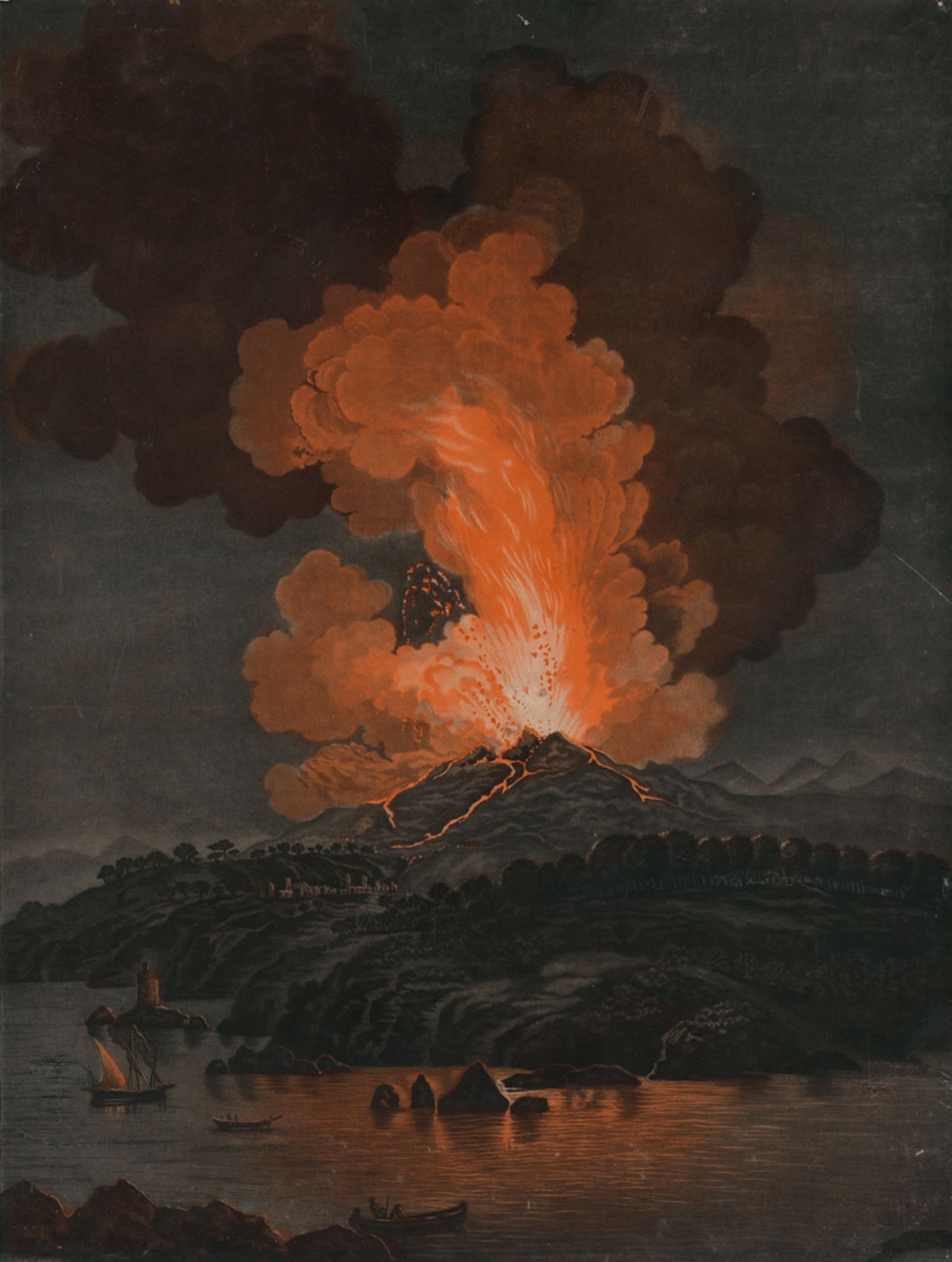 Chapuy, Jean-Baptiste: Éruption du Mont Etna de 1766