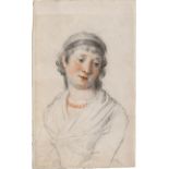 Tischbein, Johann Anton: Bildnis einer niederblickenden jungen Frau