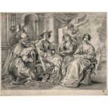 Rubens, Peter Paul - nach: Helene Fourment (?) umgeben von vier Heiligen
