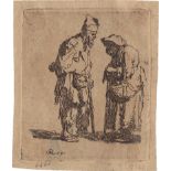 Rembrandt Harmensz. van Rijn: Bettler und Bettlerin im Gespräch