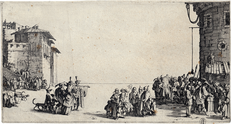 Callot, Jacques: Le Marché d'esclaves (Die kleine Ansicht von Paris)