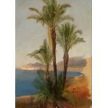 Tischbein, August Anton: Palmen vor einer süditalienischen Bucht