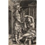 Aldegrever, Heinrich: Medea übergibt die Hausgötter an Jason