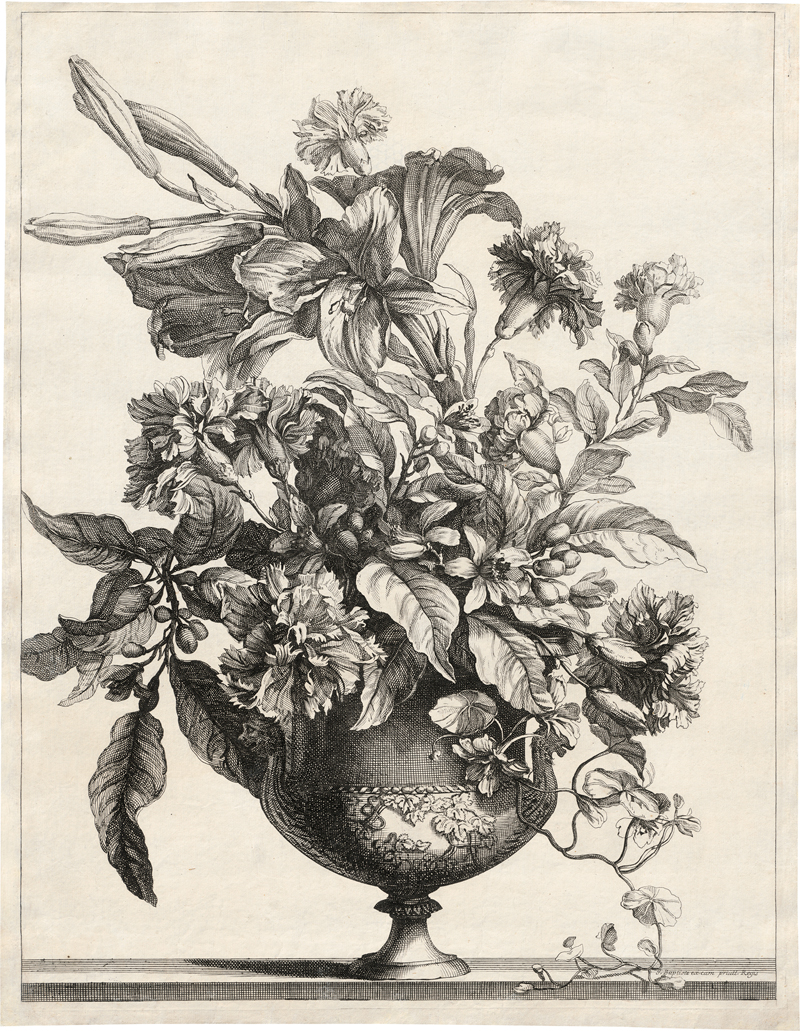 Monnoyer, Jean-Baptiste: Blumenbouquet mit Lilien in einer Vase