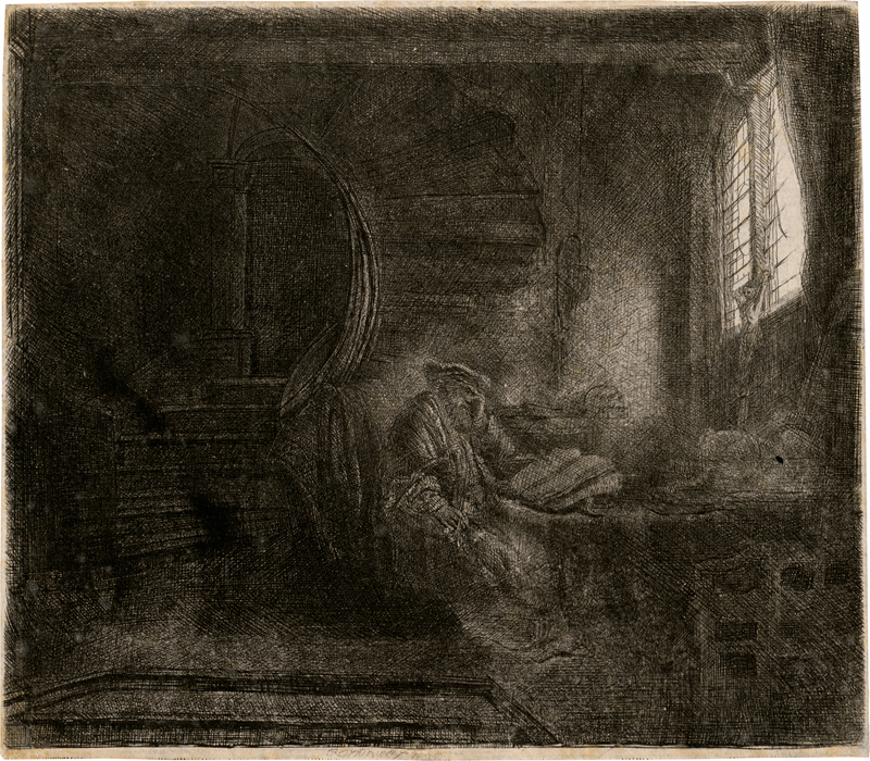 Rembrandt Harmensz. van Rijn: Der hl. Hieronymus im Zimmer