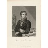 Saunders, Joseph: Bildnis des Antonio Canova in Halbfigur