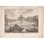 Piranesi, Giovanni Battista: Veduta della Basilica e Piazza di San Pietro in Vaticano
