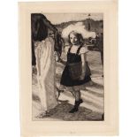 Roux, Barthélemy Auguste Marcel: um 1900. Der Tod und das Mädchen