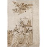 Rovere, Giovanni Battista della: zugeschrieben. Biblische Lesung mit Engeln