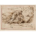 Italienisch: um 1800. Zwei Blatt mythologische Szenen