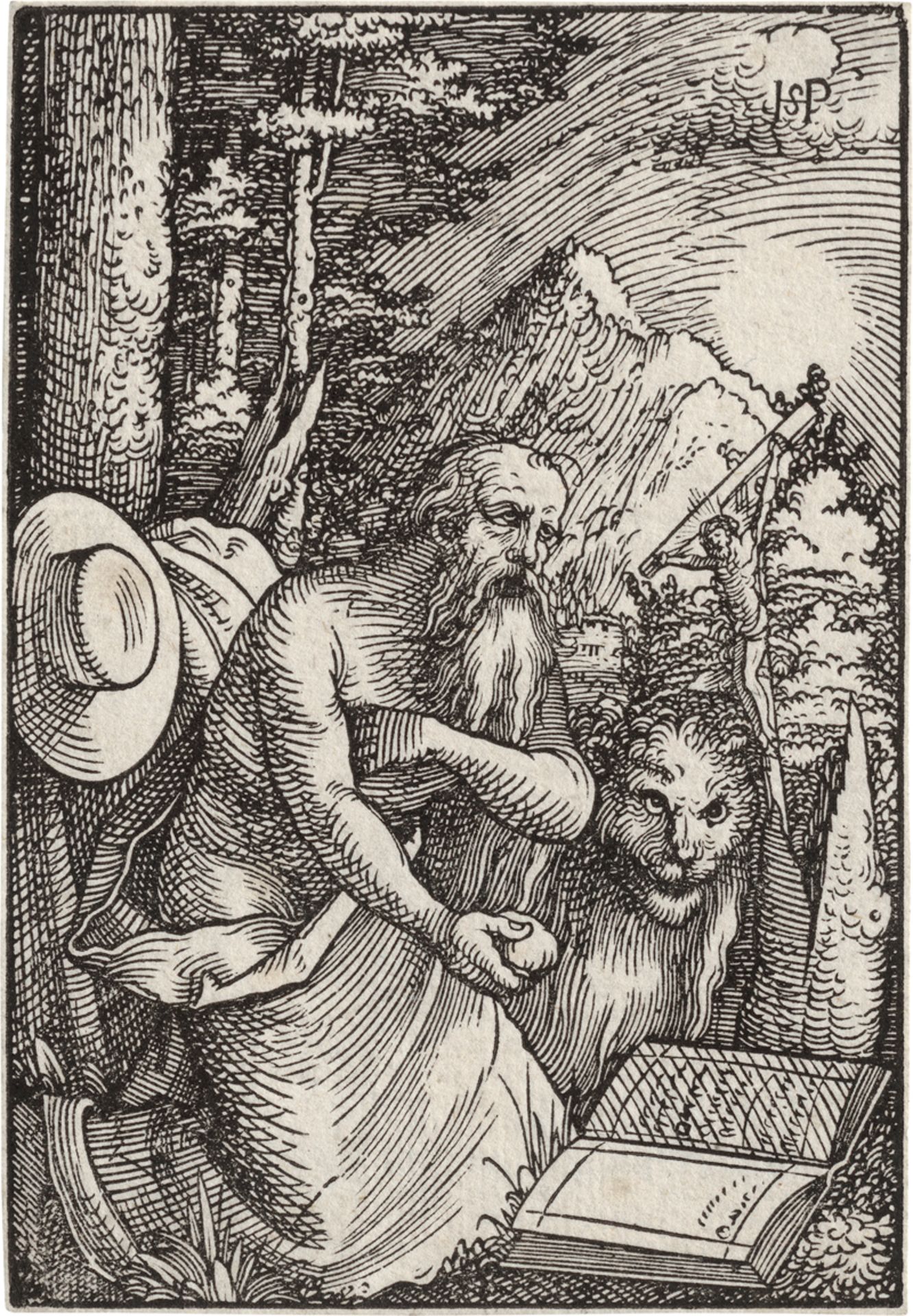 Beham, Hans Sebald: Der heilige Hieronymus kniend