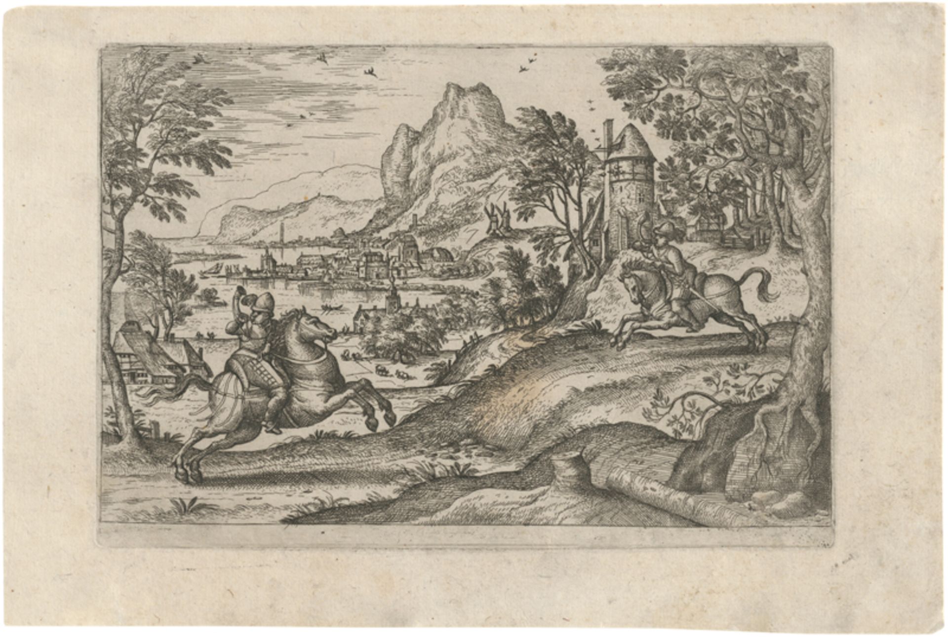Borcht, Pieter van der: Zwei Reiter in einer Landschaft