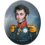 Pöhacker, Leopold Joseph: Bildnis des Karlsruhischen Garnisonskommandanten Karl vo...