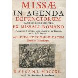 Missae in agenda defunctorum und To...: Konvolut von 3 Totenmessen