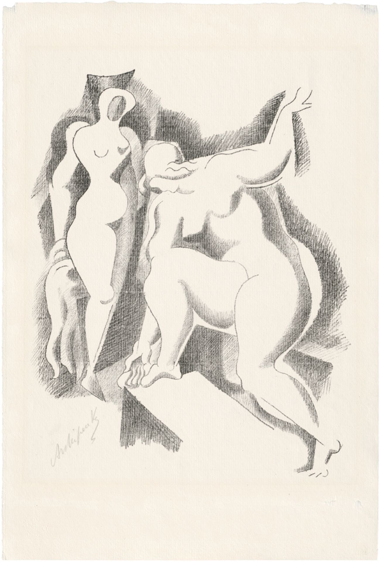 Archipenko, Alexander: Two female Nudes