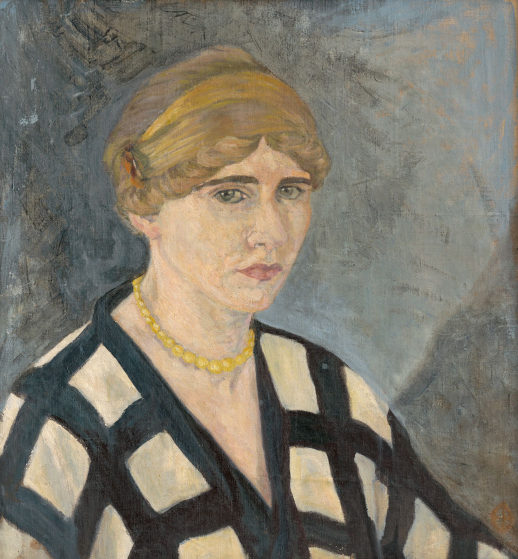 Drewes, Werner: Portrait Frau Drewes / Bauhaus 1922