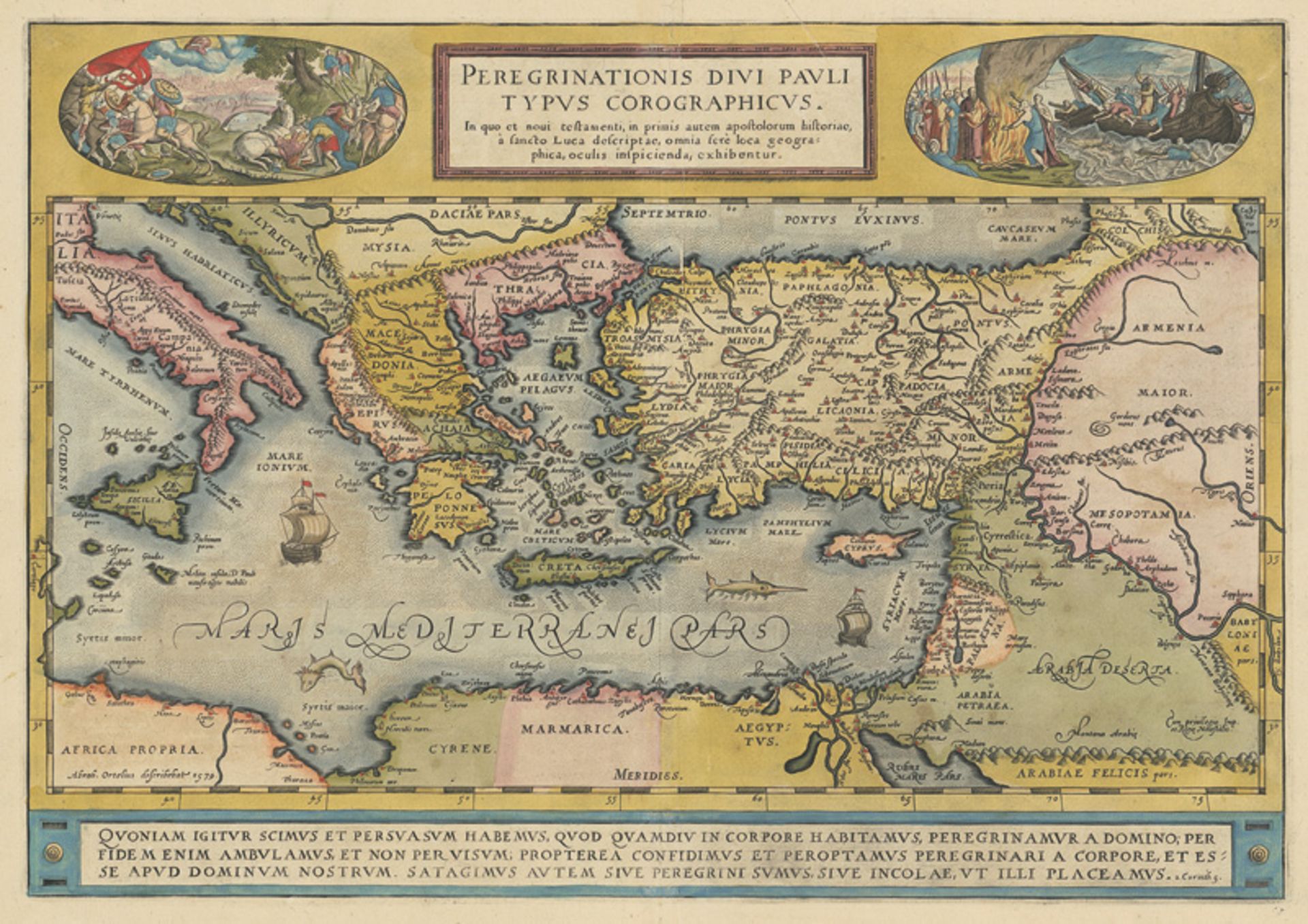 Ortelius, Abraham: Peregrinationis divi pauli typus corographicus