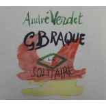 Verdet, André und Braque, Georges: Le solitaire