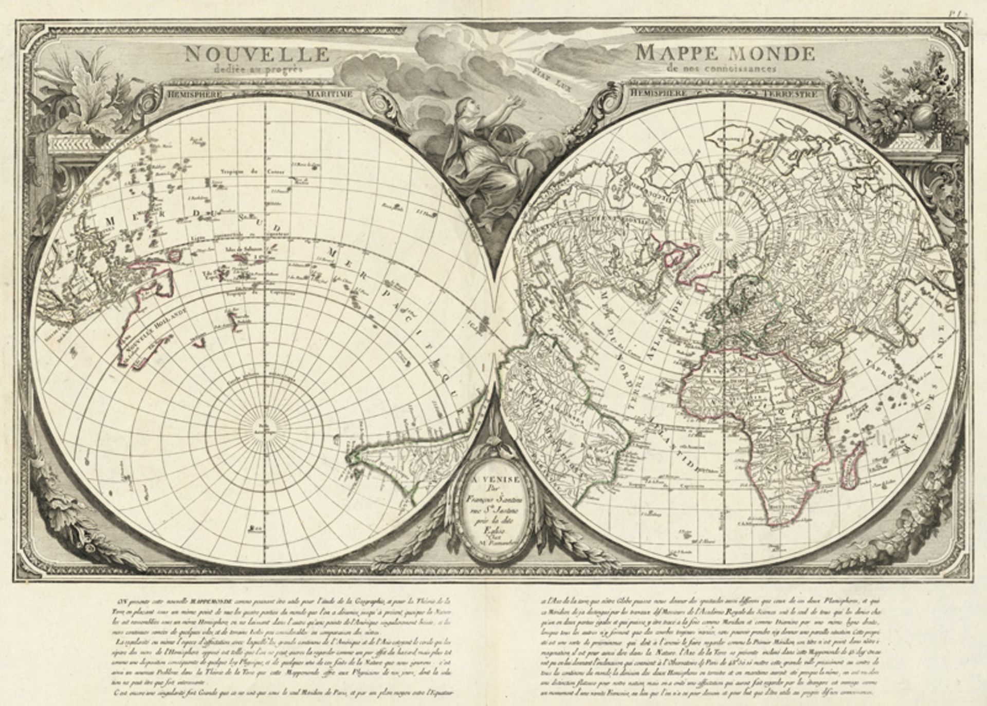 Santini, Francesco: Nouvelle mappe monde