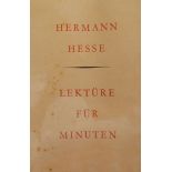 Hesse, Hermann: Lektüre für Minuten