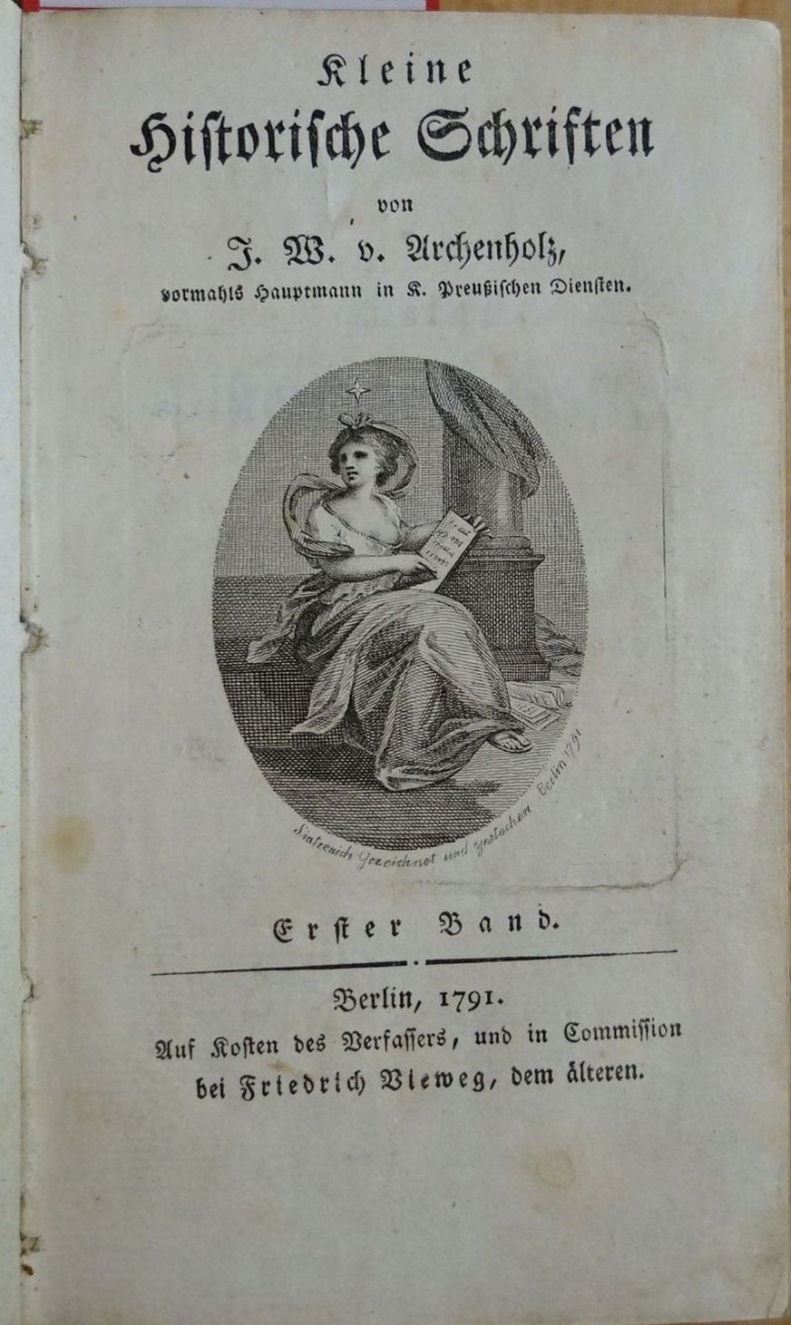 Archenholz, Johann Wilhelm von: Kleine historische Schriften