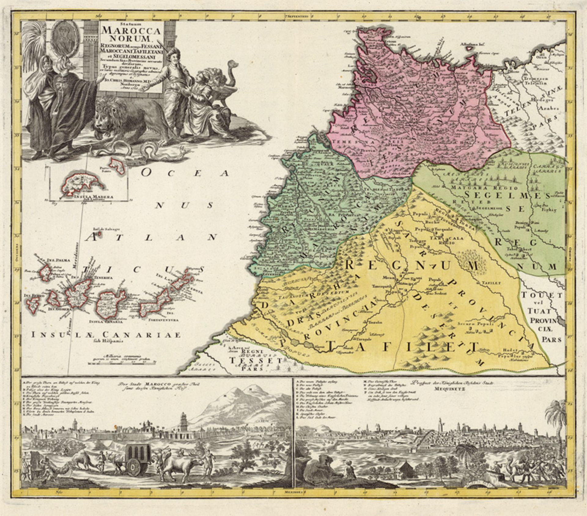 Homann, Johann Christoph: Statuum Marocca Norum