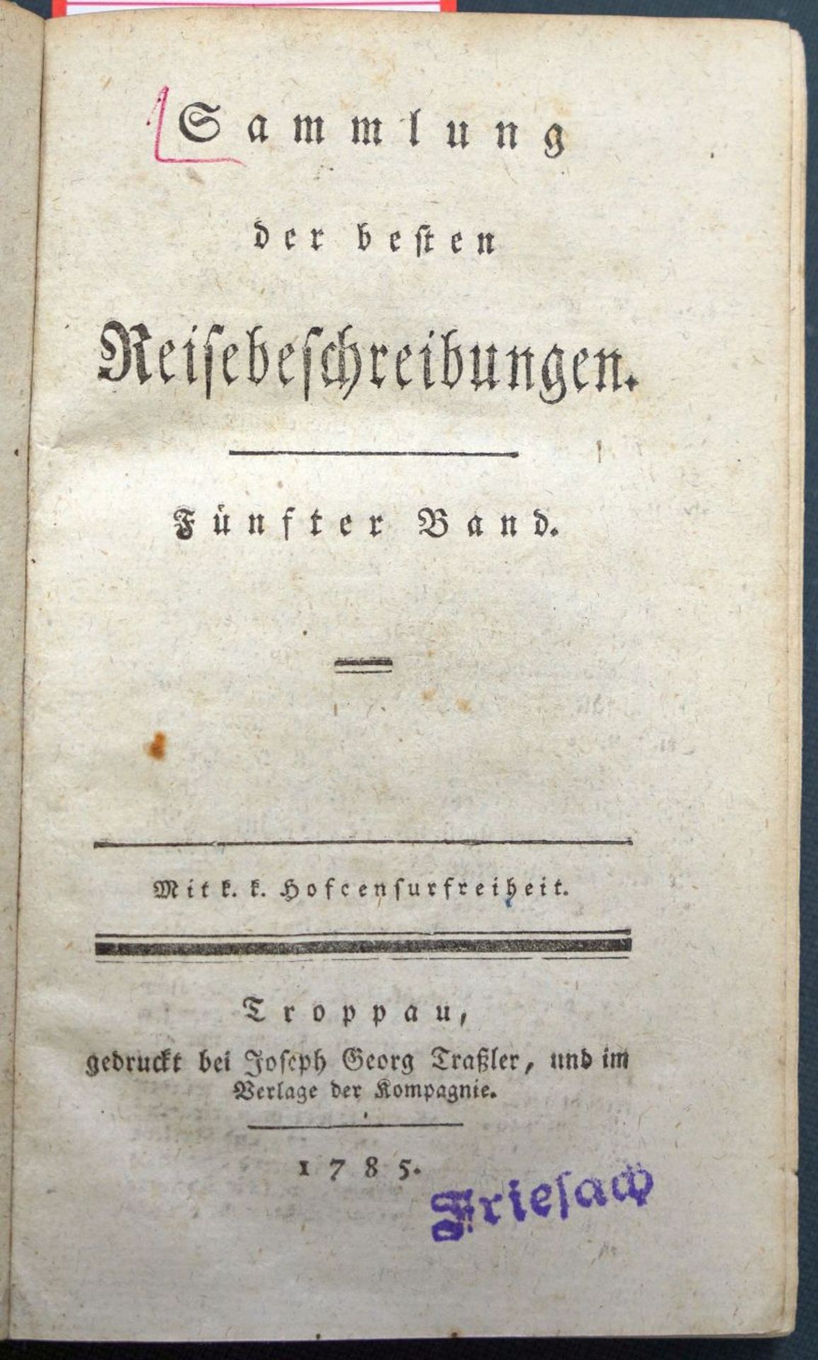 Wallis, Samuel: Reise um die Welt in den Jahren 1766, 1767 und 1768