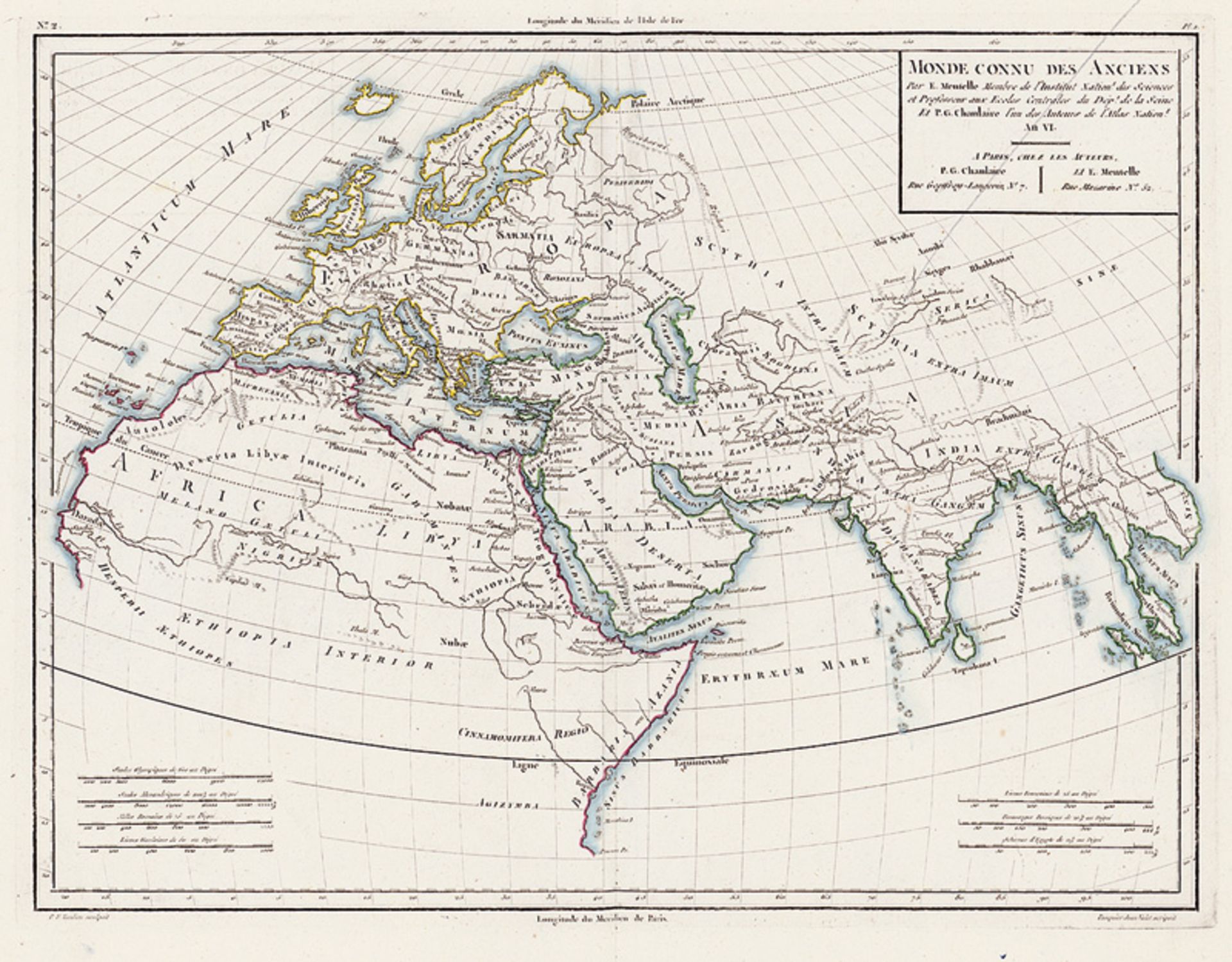 Mentelle, Edme und Chanlaire, Pierr...: Atlas universel de géographie physique