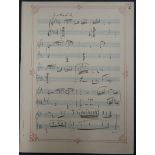 Schachner, Rudolph Joseph: Musikmanuskript 1847